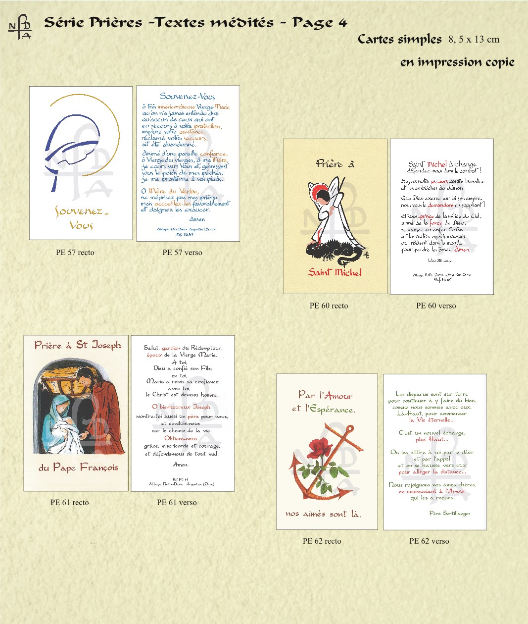 Abbaye Argentan Prières Textes médités page 4