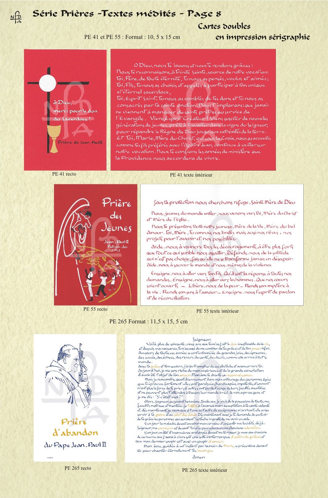 Abbaye Argentan Prières Textes médités page 8