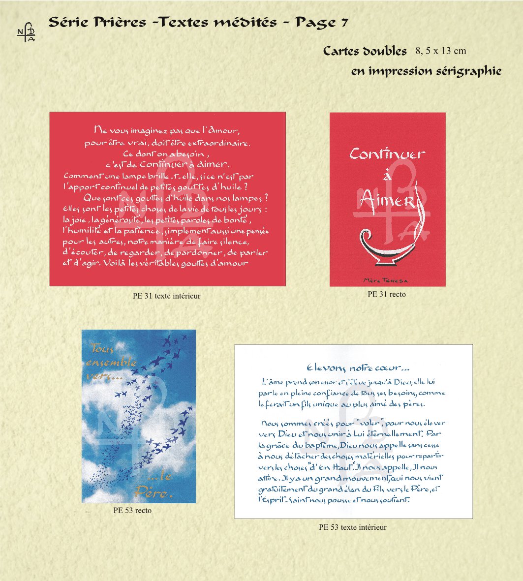 Abbaye Argentan Prières Textes médités page 7