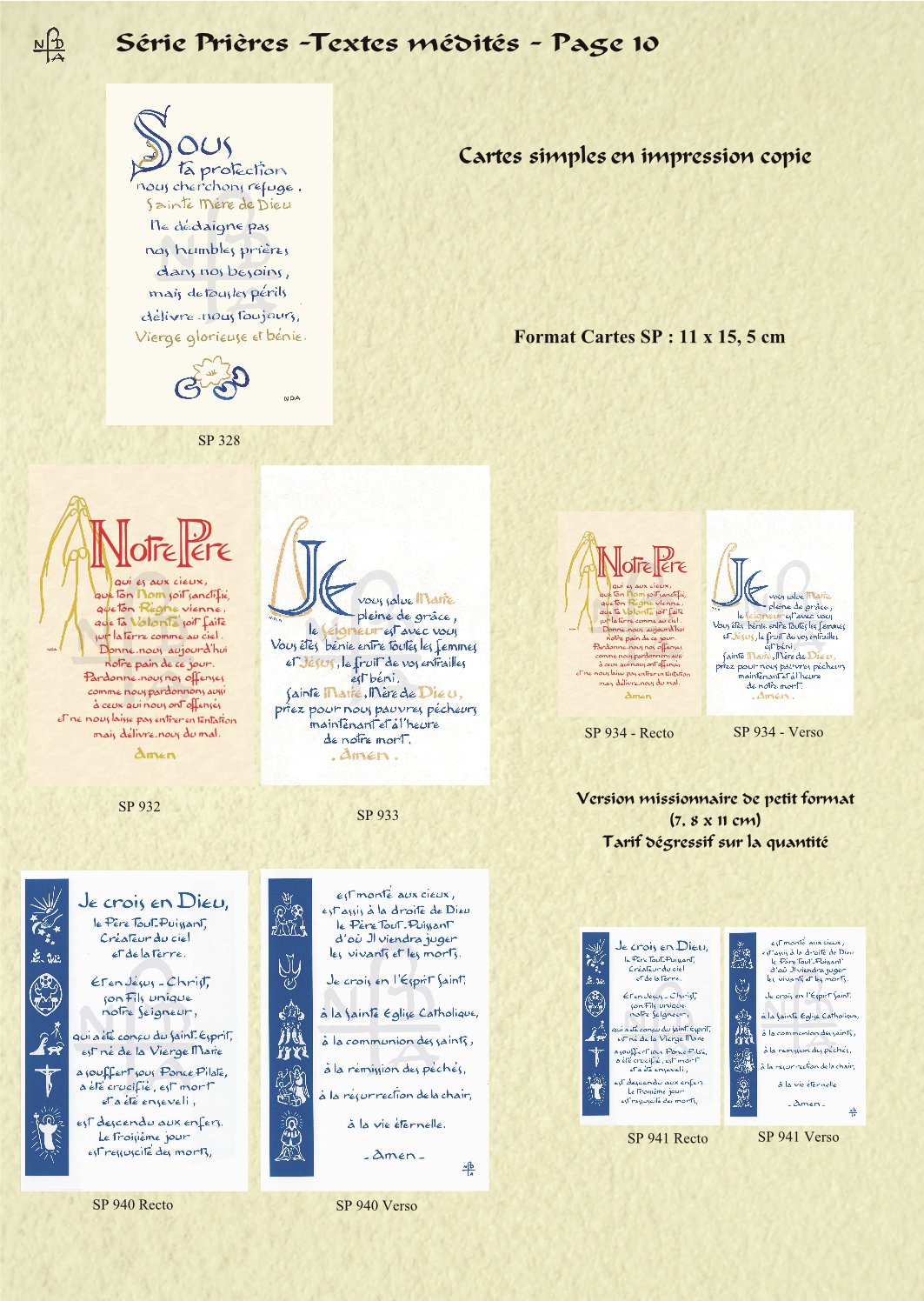 Abbaye Argentan Prières Textes médités page 10